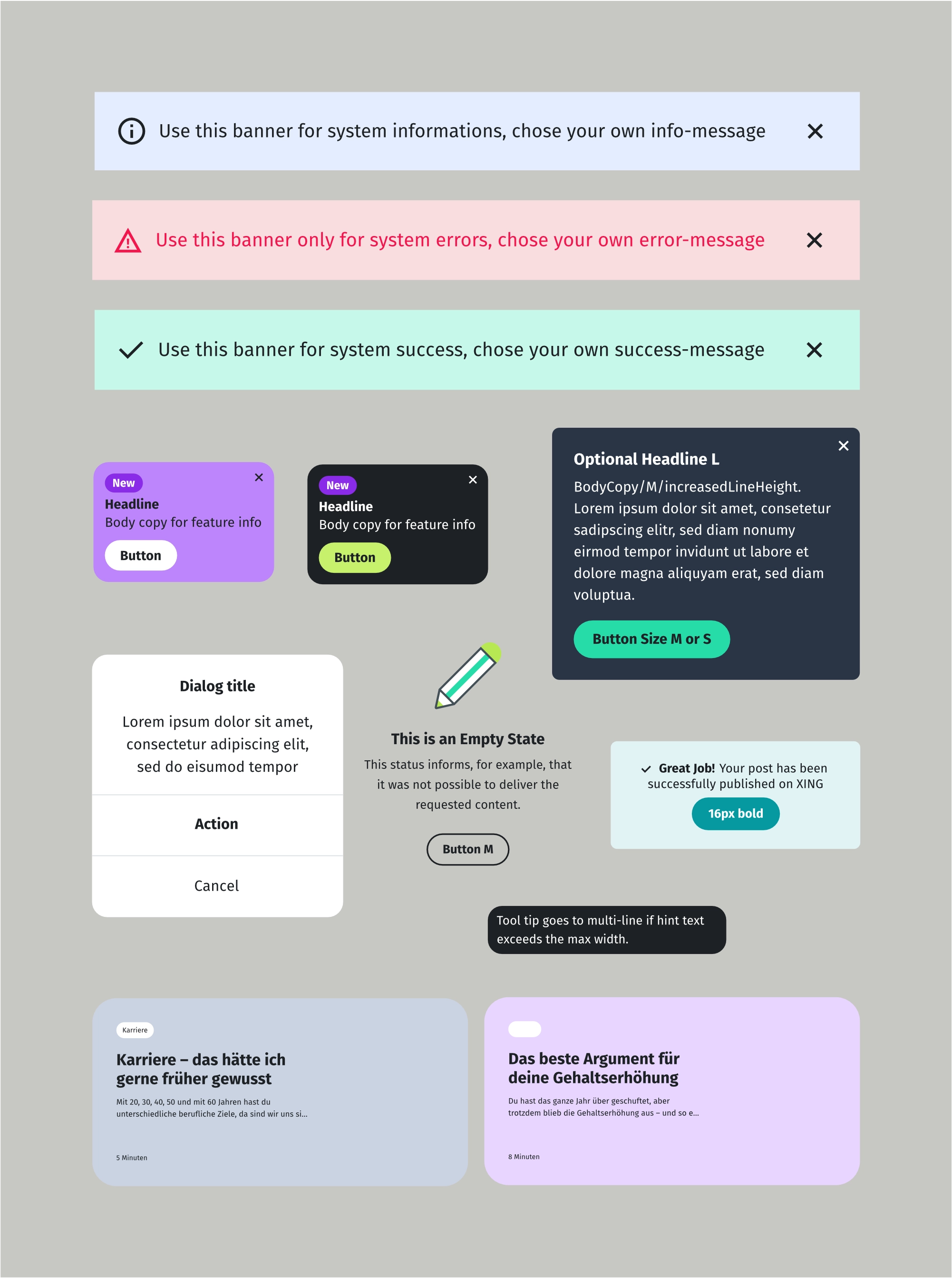 XING Design System documentation
